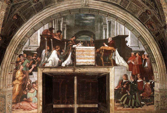 RAFFAELLO Sanzio The Mass at Bolsena china oil painting image